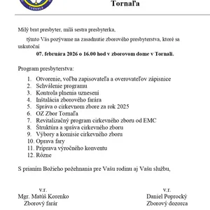 Program presbyterstva 