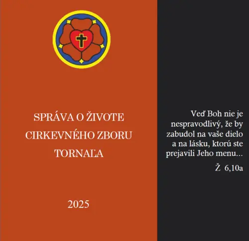 Správa o živote cirkevného zboru za rok 2025