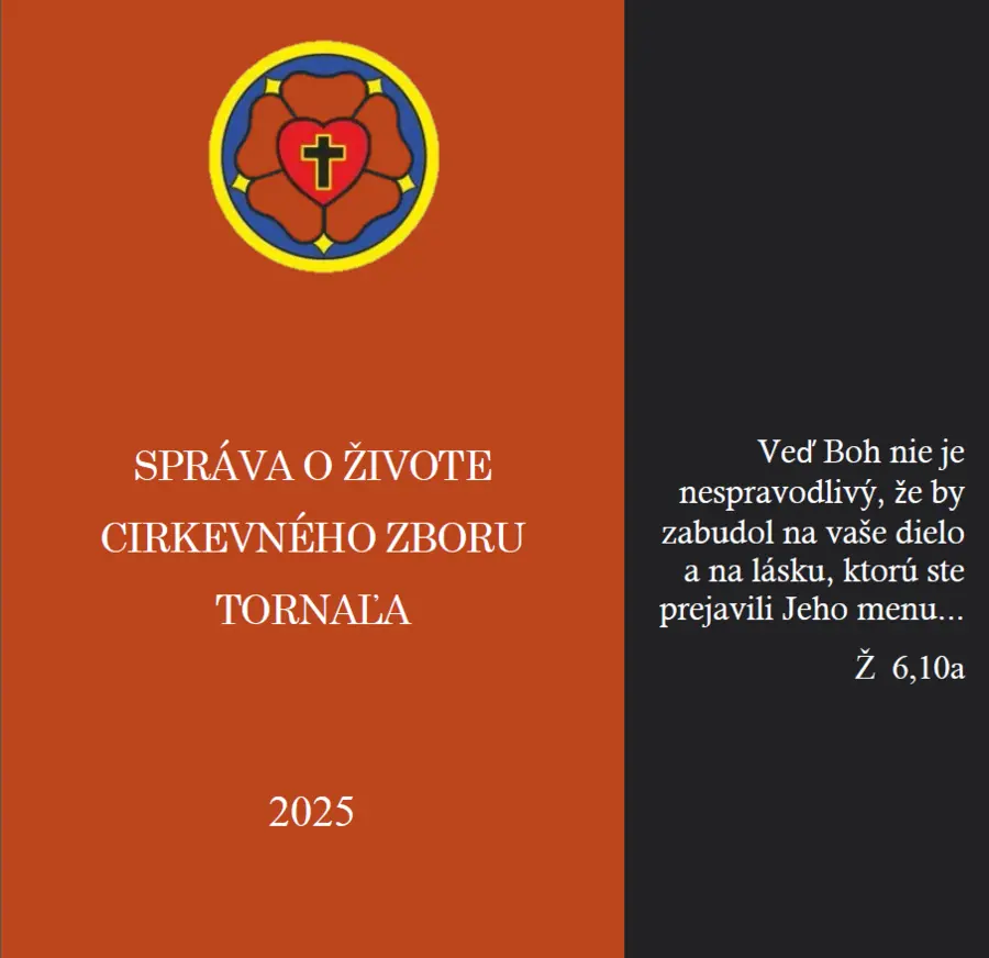 Správa o živote cirkevného zboru za rok 2025